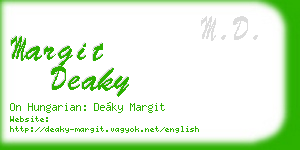 margit deaky business card